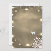 Invitation Sous les étoiles Sky Sepia Mariage afro-américain (Dos)