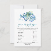 Invitation Sous les Jeux du Baby shower marin (Devant)