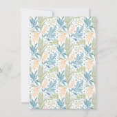 Invitation Sous les vagues de l'Océan marin Baby shower hippi (Dos)