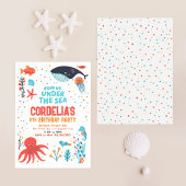 Invitation Sous L'Invitation D'Anniversaire De La Mer