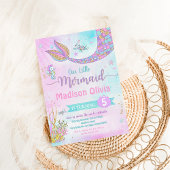 Invitation Sous l'invitation d'anniversaire de la sirène de m