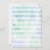 Invitation Sous l'invitation d'anniversaire de la sirène de m (Dos)