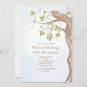 Invitation Sous l'invitation d'arbre