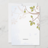 Invitation Sous l'invitation d'arbre (Dos)