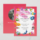 Invitation Sous l'invitation de fête d'anniversaire des (Devant / Derrière)