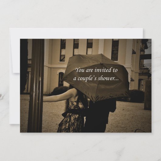 Invitation Sous l'invitation de la douche des couples de (Devant)