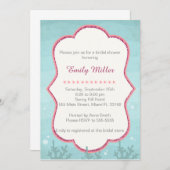 Invitation sous l'invitation de la douche nuptiale (Devant / Derrière)