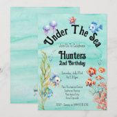 Invitation Sous L'Invitation De La Fête D'Anniversaire De La  (Devant / Derrière)