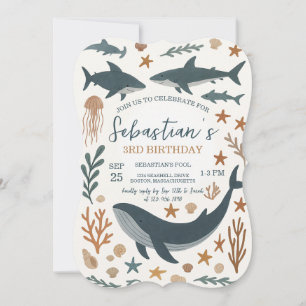 Invitation Sous l'invitation de la fête d'anniversaire de la