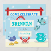 Invitation Sous l'invitation de mer (Devant / Derrière)