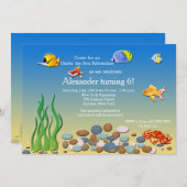 Invitation Sous l'invitation de partie de mer (Devant / Derrière)