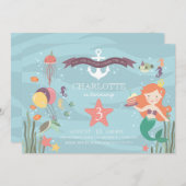 Invitation Sous l'invitation de Sea Party (Devant / Derrière)