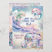 Invitation Sous l'invitation de Sea Shower Pool (Devant / Derrière)