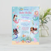 Invitation Sous l'invitation des Anniversaires de enfants de (Debout devant)