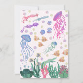 Invitation Sous l'invitation du Baby shower d'animaux de l'oc (Dos)