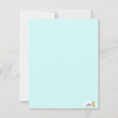 Invitation Sous l'invitation du Baby shower de l'océan Mer (Dos)