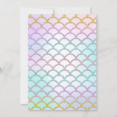 Invitation Sous l'invitation du Baby shower de mer rose & or (Dos)