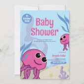 Invitation Sous l'invitation du Baby shower marin (Devant)