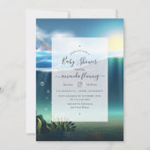 Invitation Sous l'invitation du Baby shower marin (Devant)