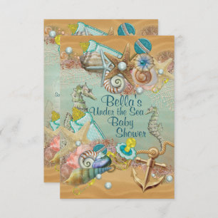 Invitation Sous l'invitation du Baby shower marin