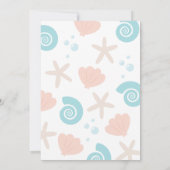 Invitation Sous L'Invitation Du Baby shower Maritime (Dos)