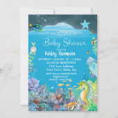 Invitation Sous l'invitation du Baby shower Sea Boys (Devant)