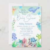Invitation Sous l'invitation du Baby shower Sea Boys (Devant)