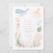 Invitation Sous l'invitation du Parti Anniversaire de enfant (Devant)