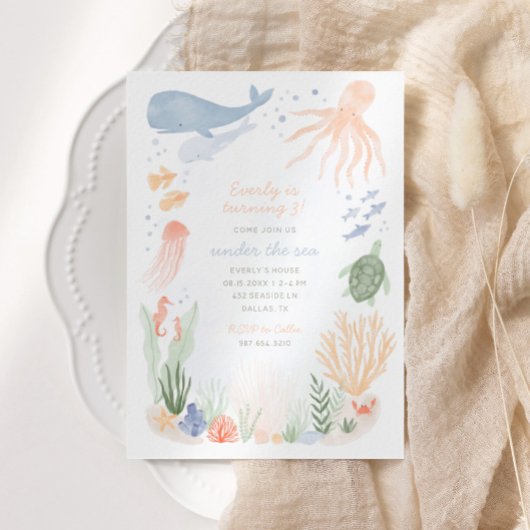 Invitation Sous l'invitation du Parti Anniversaire de enfant