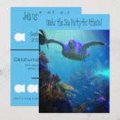 Invitation Sous l'invitation du Sea Aquarium Party (Devant / Derrière)