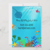 Invitation Sous l'Invitation du Sea Party (Dos)