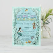 Invitation Sous l'invitation d'une nuptiale de sirènes de mer (Debout devant)