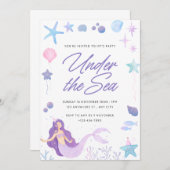 Invitation Sous l'océan (Devant / Derrière)