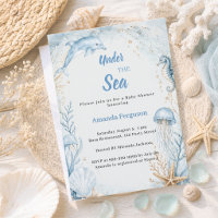Sous l'océan bleu garçon Baby Shower
