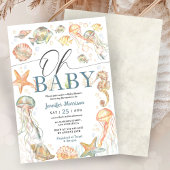 Invitation Sous l'océan Fête de bébé sous l'océan Mixte