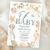 Invitation Sous l'océan Fête de bébé sous l'océan Mixte
