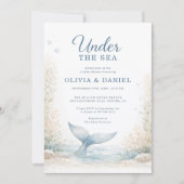 Invitation Sous l'océan Fête prénatale pour couples (Devant)