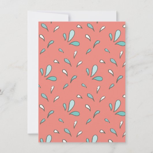 Invitation Sous l'océan marin Animaux fête d'anniversaire (Dos)