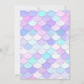 Invitation Sous l'océan modifiable La Petite Sirène violet sa (Dos)