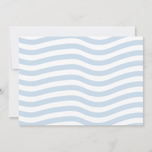 Invitation Sous l'océan TROIS Dauphin Pieuvre Océan 3 Photo (Dos)