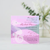 Invitation Sous l'Sweet sixteen de l'hippocampe de mer (Debout devant)