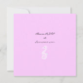 Invitation Sous l'Sweet sixteen de l'hippocampe de mer (Dos)