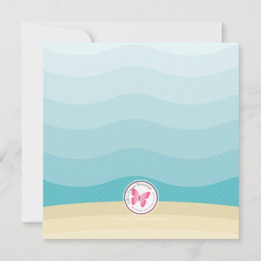 Invitation Sous-marin jaune profond (Dos)