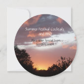 INVITATION SOUS-SOLEILLERS ET SOLEIL ÉTÉ FÊTE MARITIME RUSTIQ (Dos)