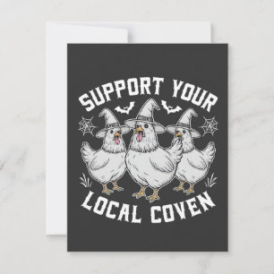 Invitation Soutenez votre Coven Roster local Halloween Éffray