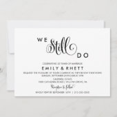 Invitation Southern Belle Calligraphie | Renouvellement du Vo (Devant)