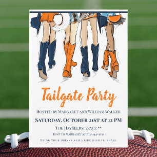 Invitation Southern Game Day Tailgate Quatre Dames élégantes