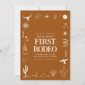 Invitation Southwest Cowboy Premier Rodéo Anniversaire soirée (Devant)