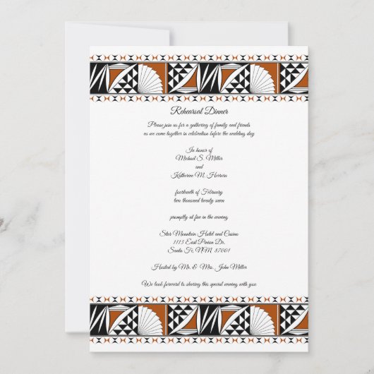 Invitation Southwest Sunrise (Devant)