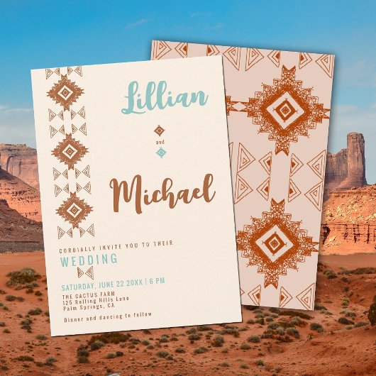 Invitation Southwestern Dream Country Desert Western Mariage